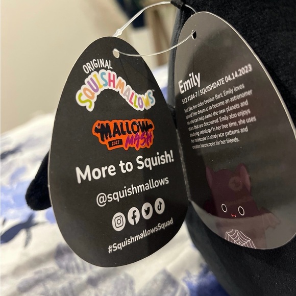 π¦ Emily Spider Web Bat Select Series Halloween Mallow Mash Squishmallows 12β NWT - Picture 7 of 8